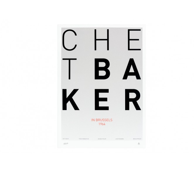 Print Gabriel Sáez - Chet Baker in Brussels