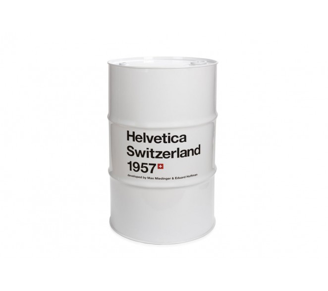 Barril Helvetica Branco