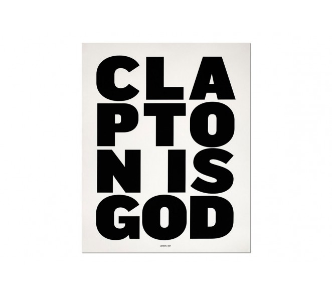 Print Clapton Is God