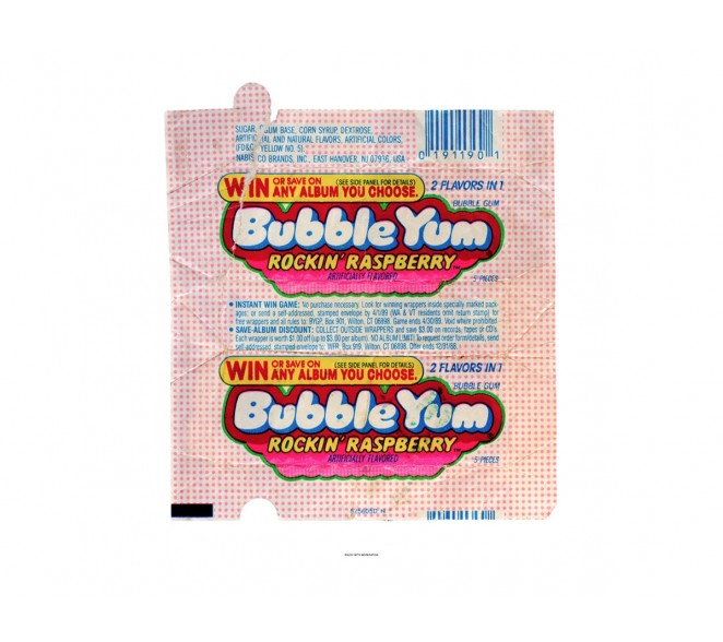 Bubble Yum Rockin' Raspberry - 50 cm x 40 cm
