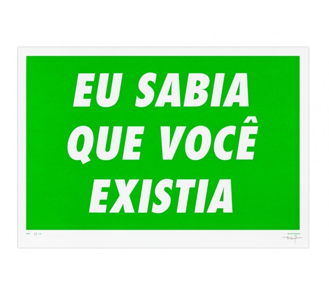 Print Felipe Morozini - Eu Sabia que Você Existia Verde