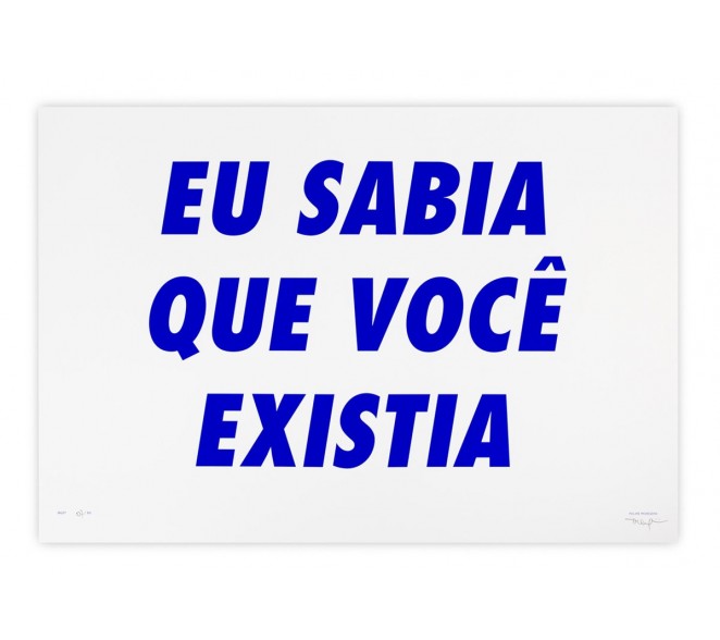 Eu Sabia que Você Existia - Yves Klein Blue