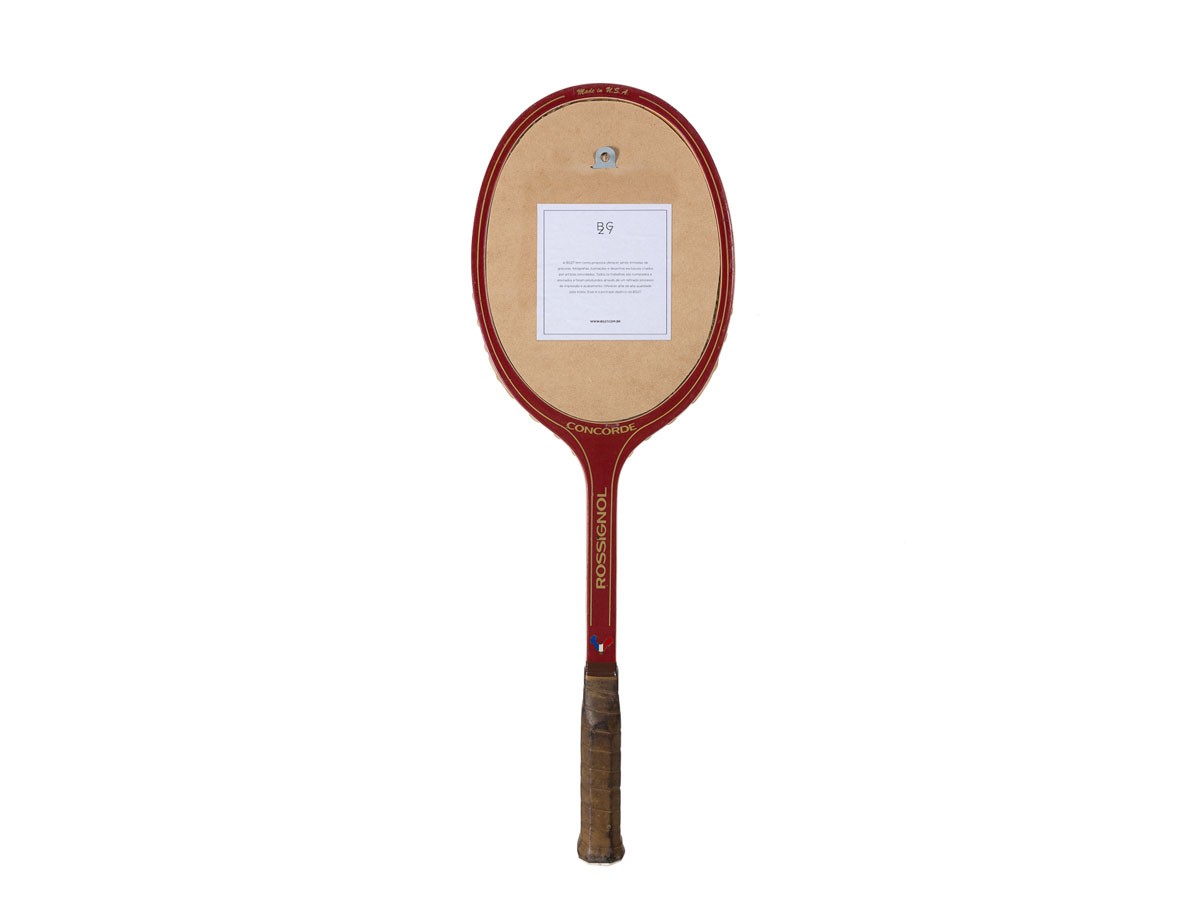 Raquette Tennis Vintage Rossignol Concorde – Taille 4 5/8L (5L) – Bleue – Fabriquée USA