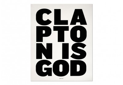 Print Clapton Is God