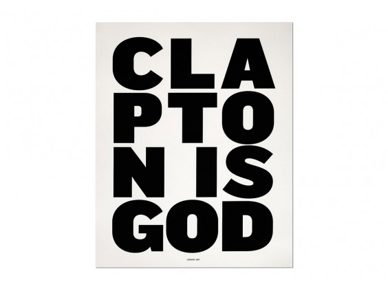 Print Clapton Is God