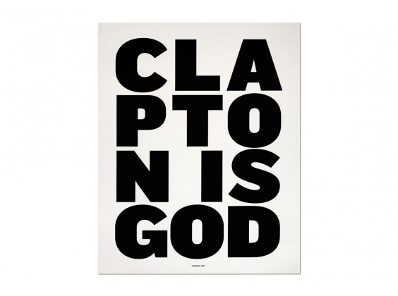 Print Clapton Is God