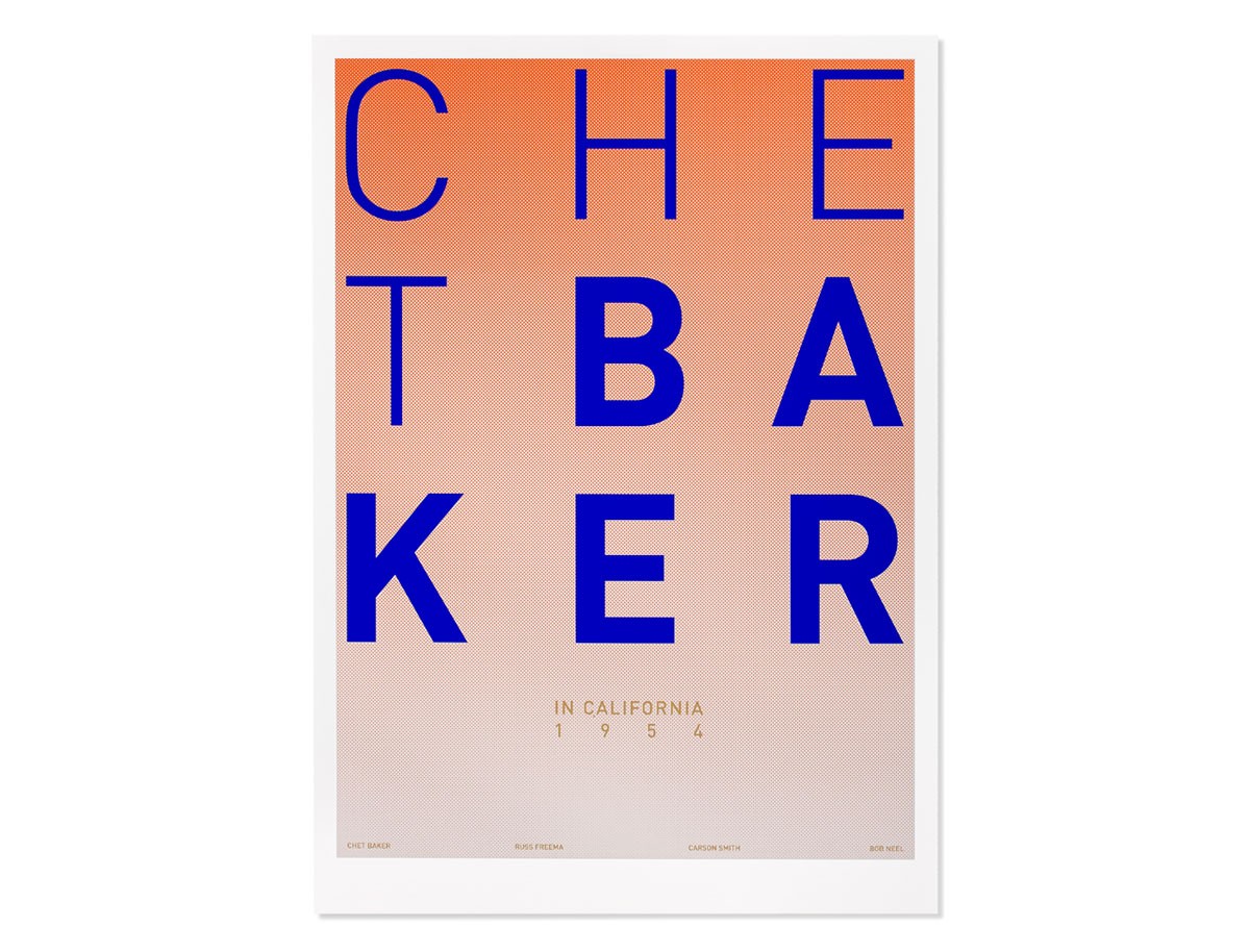 Print Gabriel Sáez - Chet Baker in California