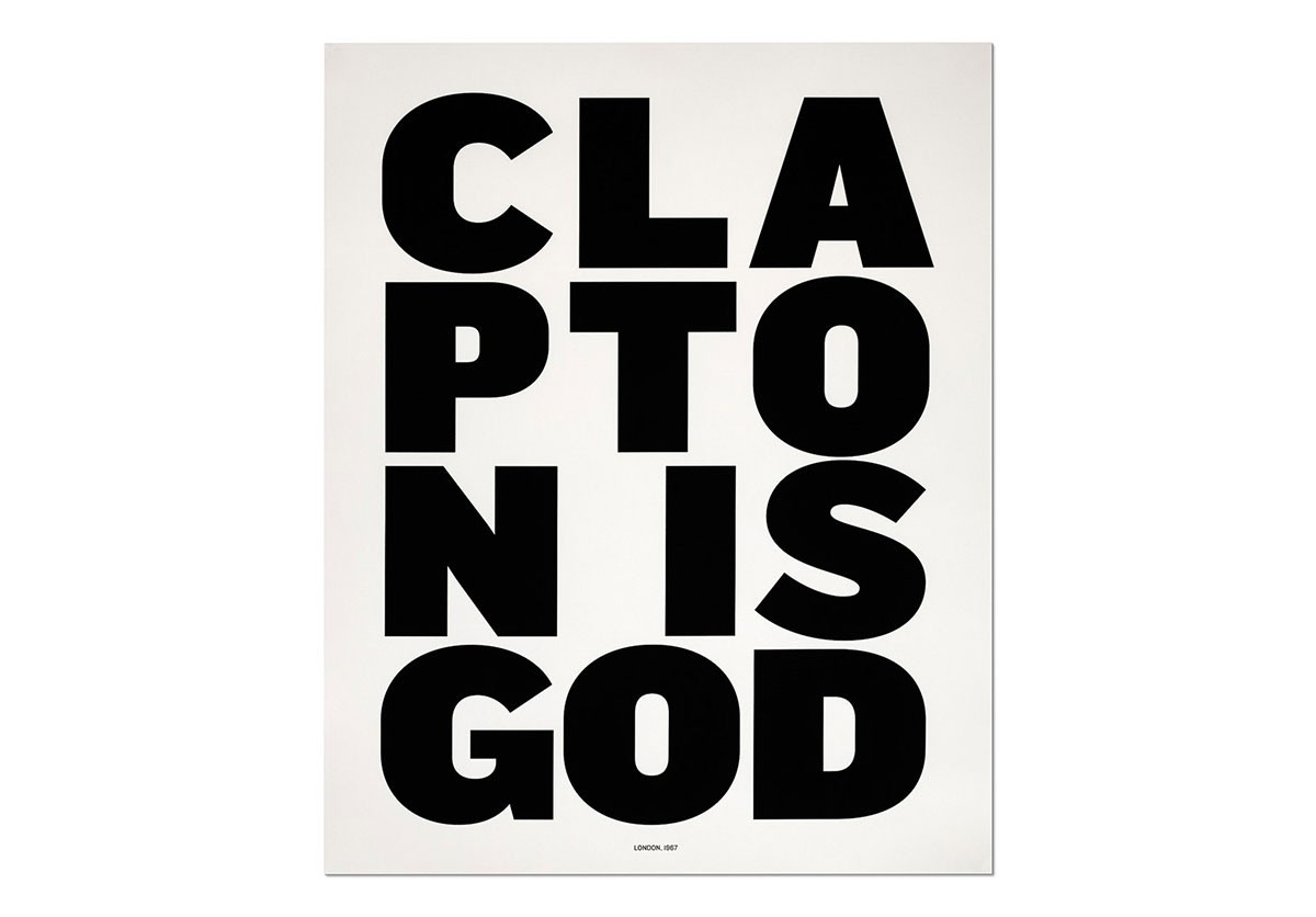 Print Clapton Is God